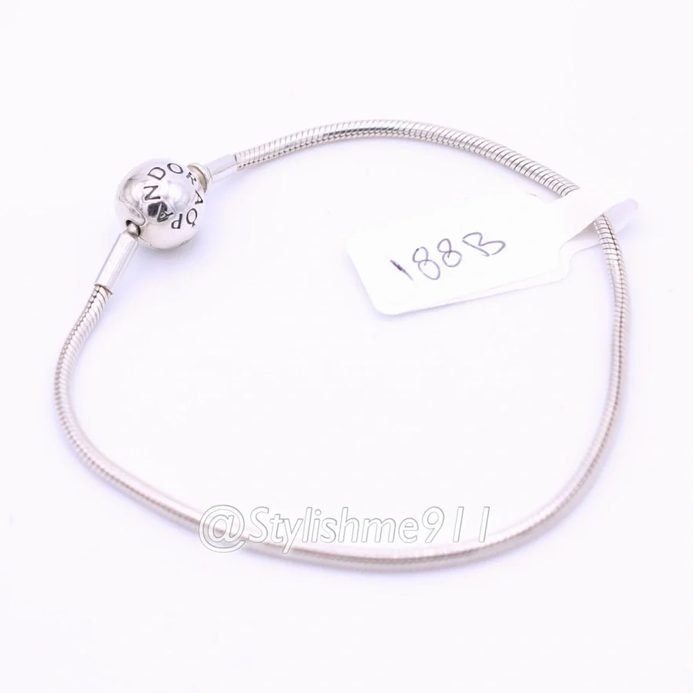 Authentic PANDORA Sterling Silver ESSENCE Bracelet with Pandora Clasp - Picture 7 of 9